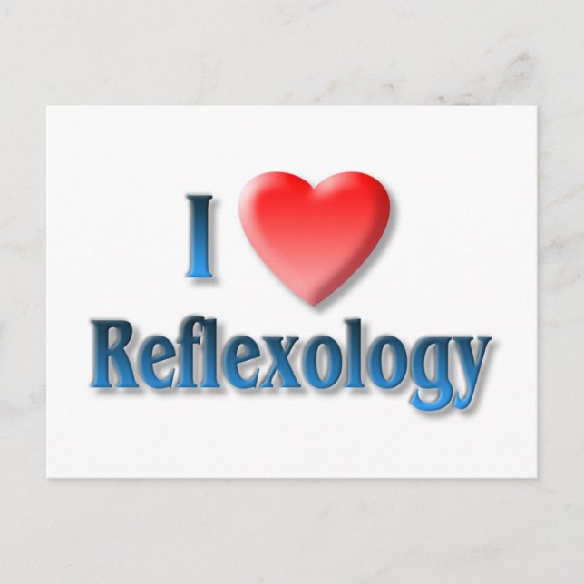 Cartão Postal I Love Reflexology Postcard (Frente)