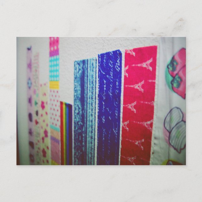 Cartão Postal I Love Snailmail - Deco Tape (Frente)