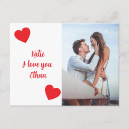 Cartão Postal I Love You - Valentine's Day