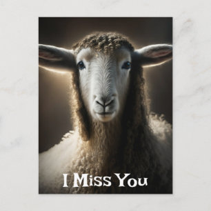 Cartão Postal I Miss Ewe   Arte