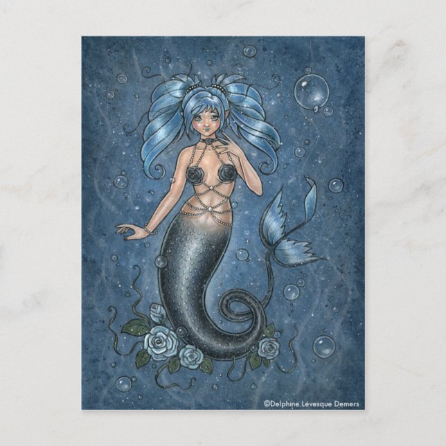 Cartão Postal I Miss You Mermaid Postcard (Frente)