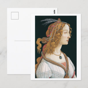 Cartão Postal I Retrato de uma Senhora (1480), de Sandro Bottice