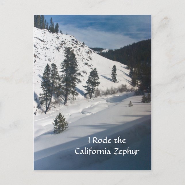 Cartão Postal I Rode o Zephyr da Califórnia (Frente)
