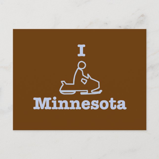 Cartão Postal I Snowmobile Minnesota (Frente)