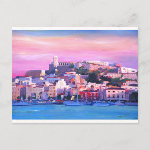 Cartão Postal Ibiza Eivissa Velho Município E Harbor Pearl
