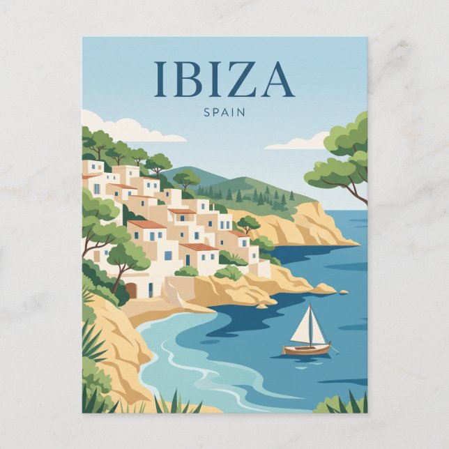 Cartão Postal Ibiza Espanha (Frente)