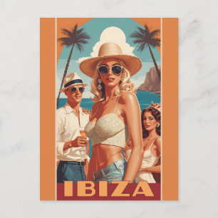 Cartão Postal Ibiza, Poster de viagens Espanha