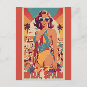 Cartão Postal Ibiza, Poster de viagens Espanha