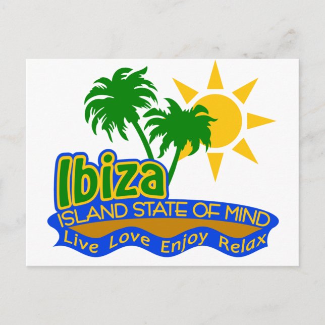 Cartão postal Ibiza State of Mind (Frente)