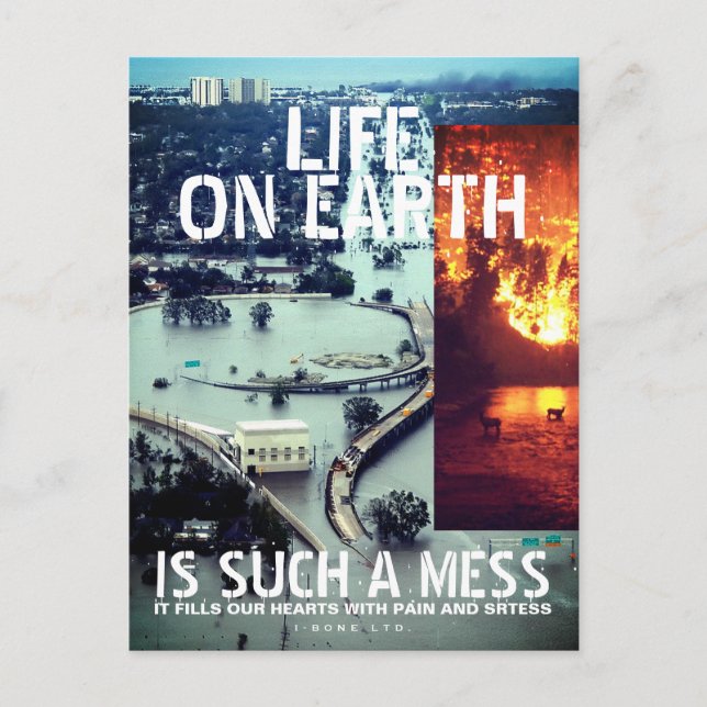 Cartão Postal IBONELTD. VIDA NA TERRA 2d (Frente)