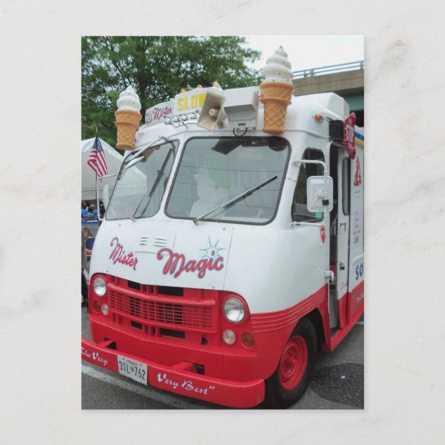 Cartão Postal Ice Cream Truck (Frente)