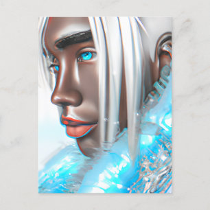 Cartão Postal Ice Prince Melanin Black Boy Magic Bruh Winter Bro