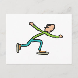 Cartão Postal Ice Skating