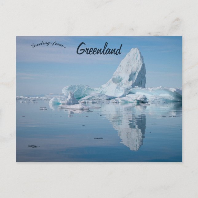 Cartão Postal Iceberg in Ilulissat Greenland (Frente)