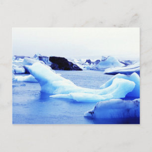 Cartão Postal Icebergs na Lagoa Jokulsarlon
