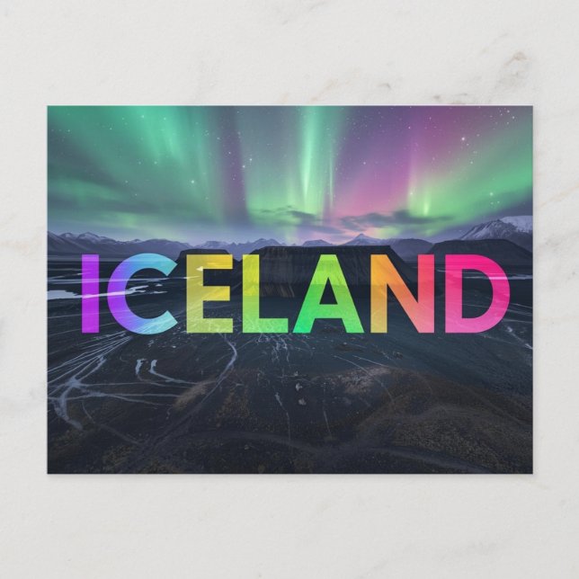Cartão Postal Iceland (Frente)