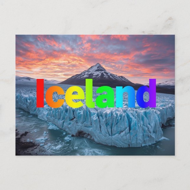 Cartão Postal Iceland (Frente)