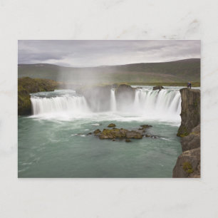 Cartão Postal Iceland. View of Godafoss Falls on the