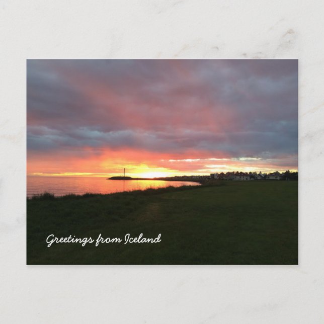 Cartão Postal Icelandic landscape (Frente)