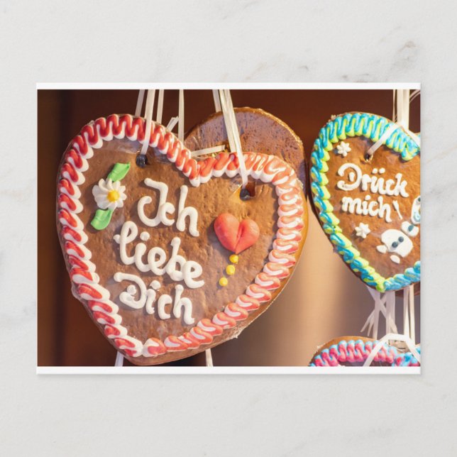 Cartão Postal Ich liebe Dich - Liebesgrüße aus dem Briefkasten! (Frente)