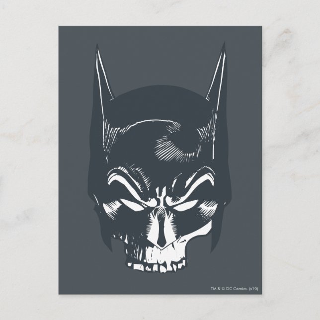 Cartão Postal Ícone Batman Cowl/Skull (Frente)