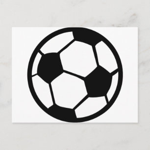 Cartão Postal ícone da bola de futebol