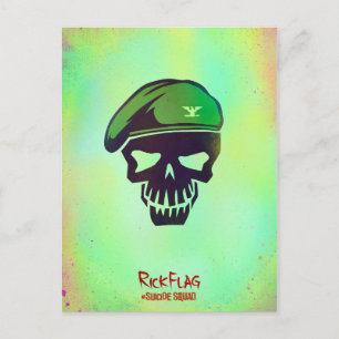 Cartão Postal Ícone da cabeça da bandeira do rick do pelotão 