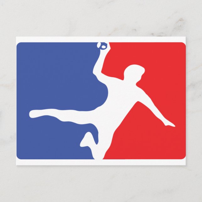 Cartão Postal Ícone da legenda do handball (Frente)