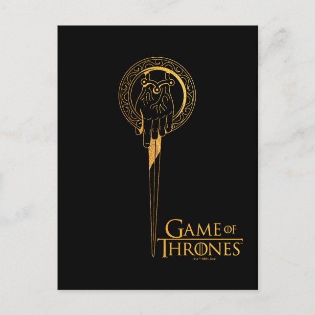 Cartão Postal Ícone da Mão do Rei (Frente)