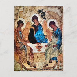 Cartão Postal Ícone da Santa Trindade por Andrei Rublev