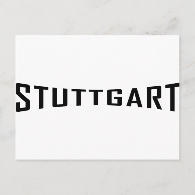 Cartão Postal ícone de alemanha stuttgart (Frente)