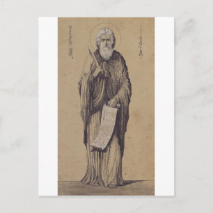 Cartão Postal Ícone de São Elias o Profeta Arte Sagrada