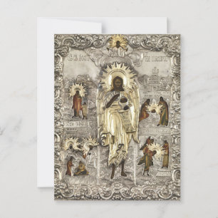 Cartão Postal Ícone de São João o Precursor, Anjo do Deserto 