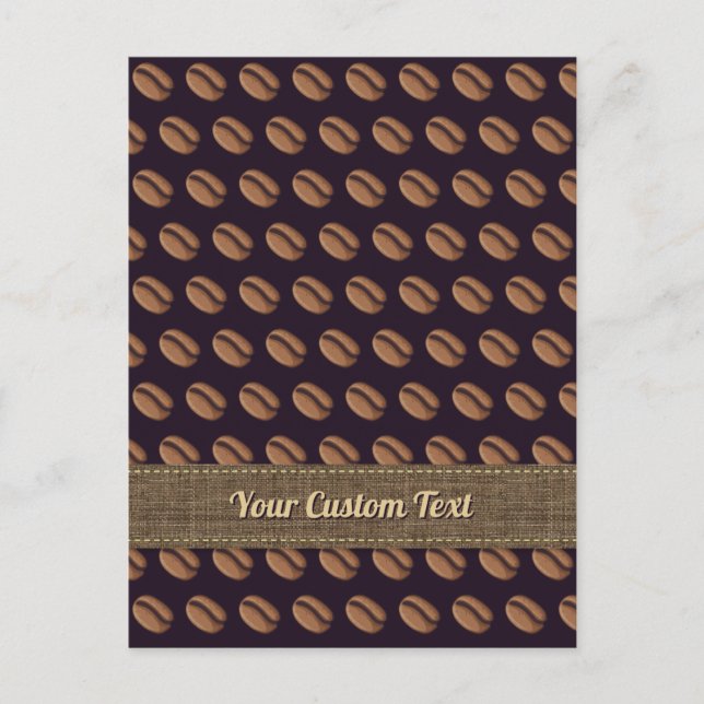 Cartão Postal Ícone do Café Bean (Frente)