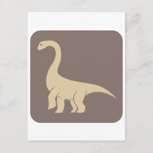Cartão Postal Ícone do dinossauro de saurópode jobaria