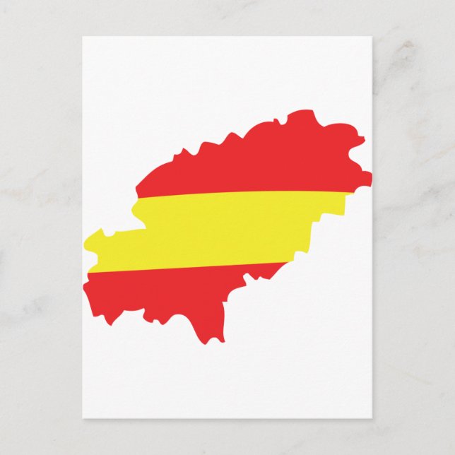 Cartão Postal Ícone do sinalizador de contorno Ibiza (Frente)