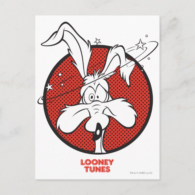 Cartão Postal Ícone Dotty WILE E. COYOTE™ (Frente)
