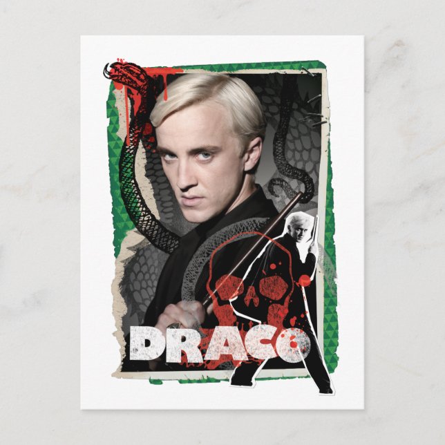 Cartão Postal Ícone Draco Malfoy (Frente)