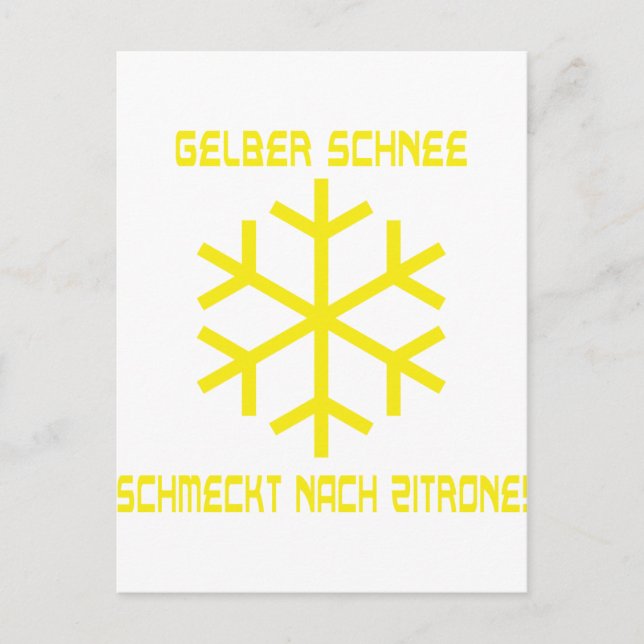 Cartão Postal ícone schnee (Frente)