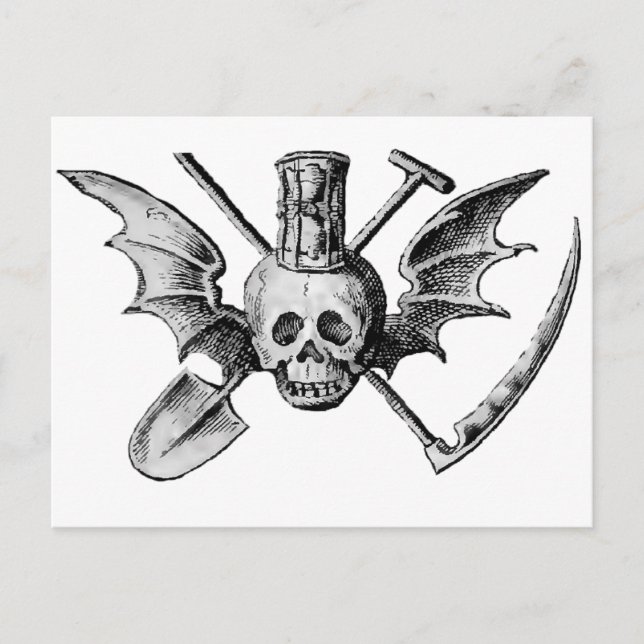 Cartão Postal Icones Mortis (detalhes) (Frente)