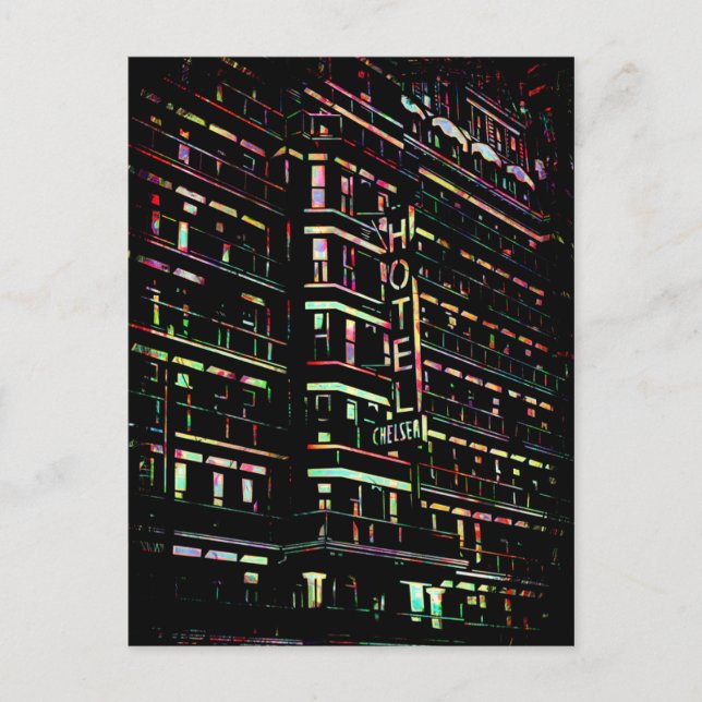 Cartão Postal Iconic Hotel Chelsea New York (Frente)