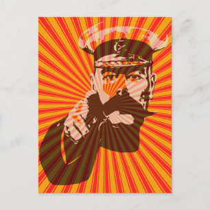 Cartão Postal Iconic Lord Kitchener estilo pop art