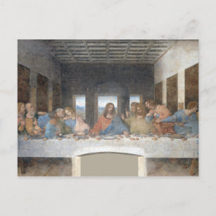 Cartão Postal Icônico Leonardo da Vinci O Último Jantar