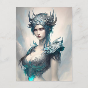 Cartão Postal Icy Warrior Princess Postcard