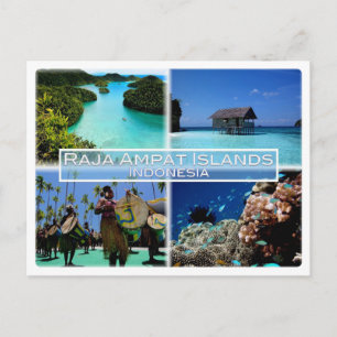 Cartão Postal ID Raja Ampat Islands - Penabuh Suling Tambur -