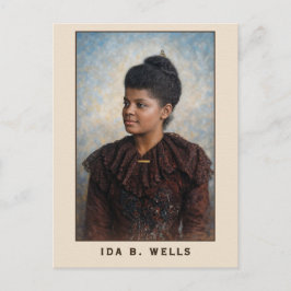Cartão Postal Ida B Wells Portrait Painting