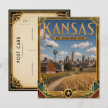 Idade Dourada Art Déco Vintage do Kansas