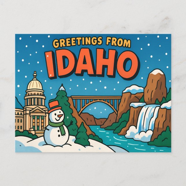 Cartão postal IDAHO (Frente)