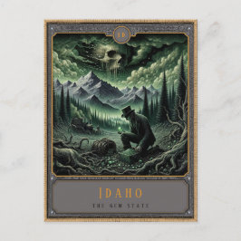 Cartão Postal Idaho | Cartão-postal de arte gótica