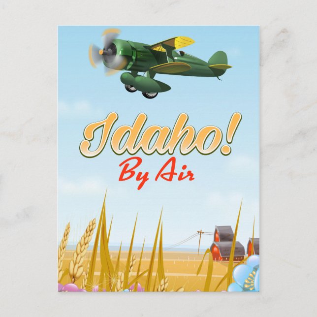 Cartão Postal Idaho! De avião (Frente)